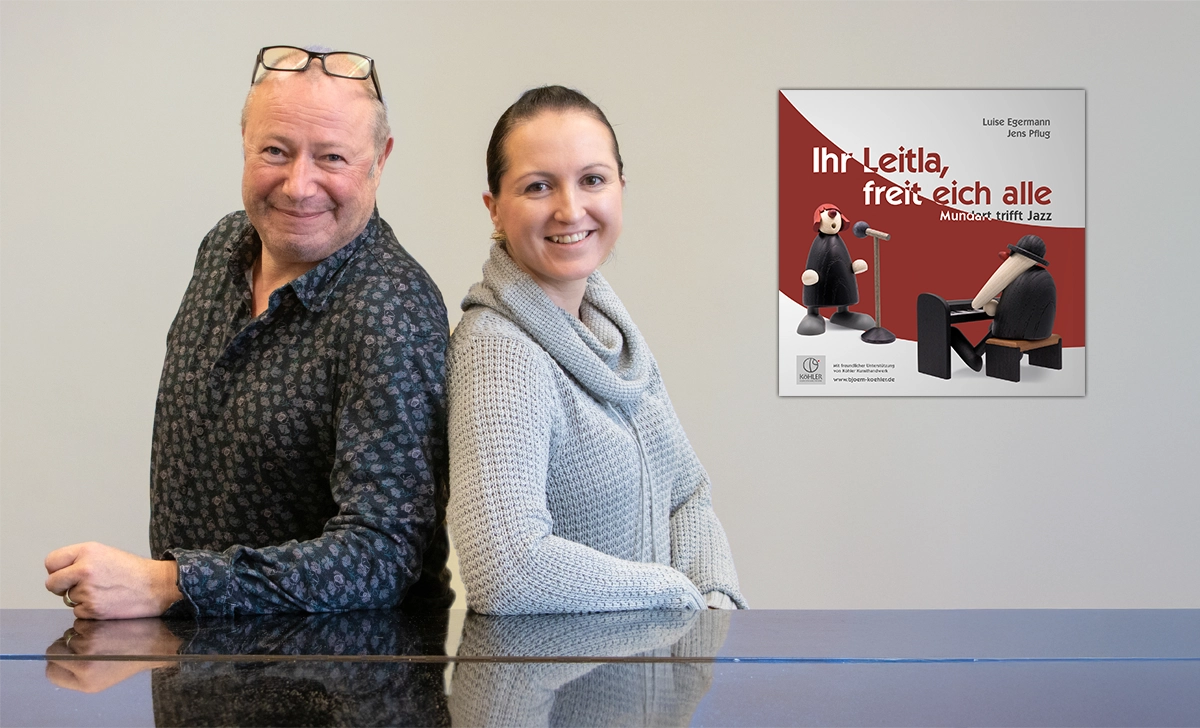 Jazzsänger und -pianist Jens Pflug und Sängerin Luise Egermann